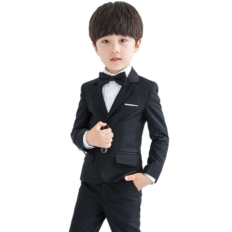 儿童西装套装男童三件套帅气小童小西装西服男孩花童礼服男洋气