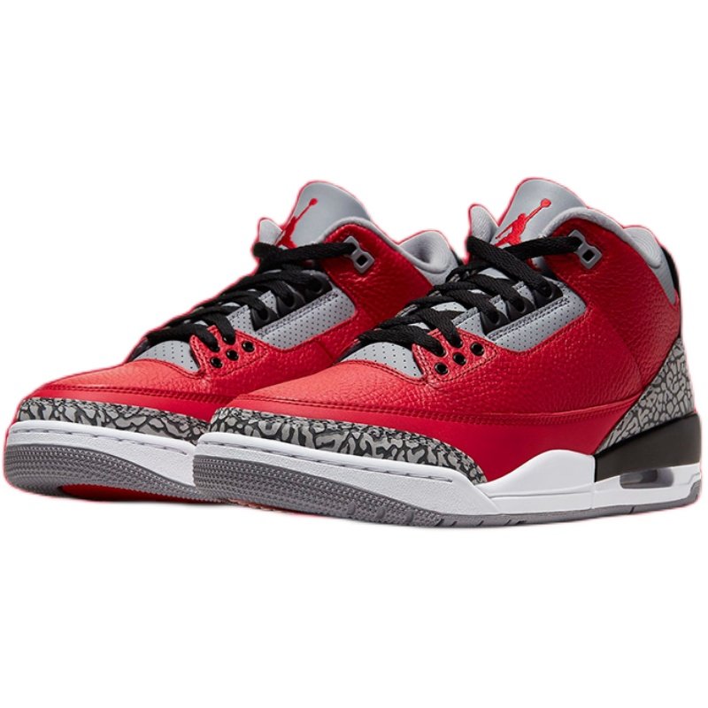 nike air jordan 3 retro se aj3男子红水泥运动篮球鞋ck5692-600