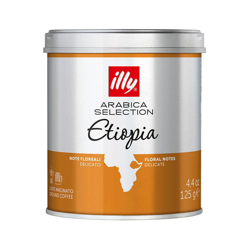 【120元选3件】illy意利单品产区埃塞俄比亚咖啡粉125g - illy旗舰店