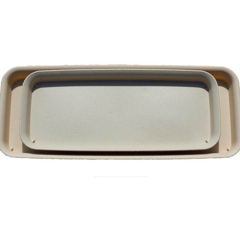 加厚pp树脂长方形花盆托盘园艺底托仿陶瓷接水盘塑料花盆底座底托