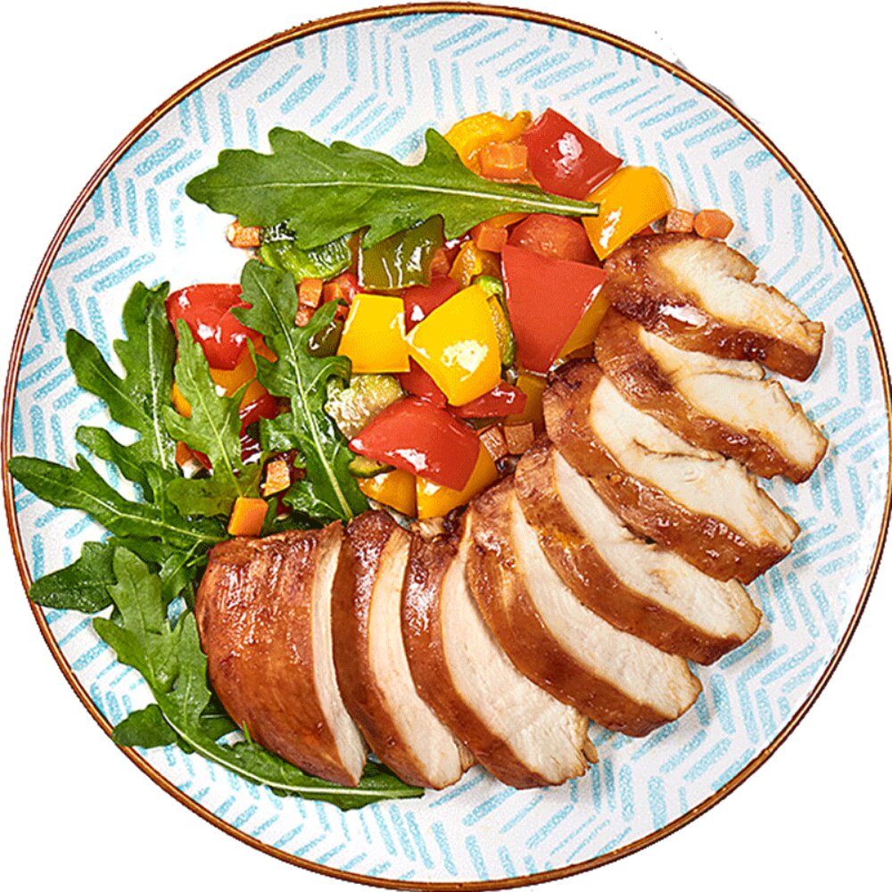 优形沙拉鸡胸肉奥尔良烧烤烟熏5袋装 高蛋低脂健身即食代餐鸡胸肉 - i