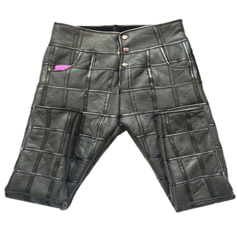 羊剪绒真皮男女高腰羊皮皮裤皮毛一体保暖棉裤中老年加厚羊毛裤子