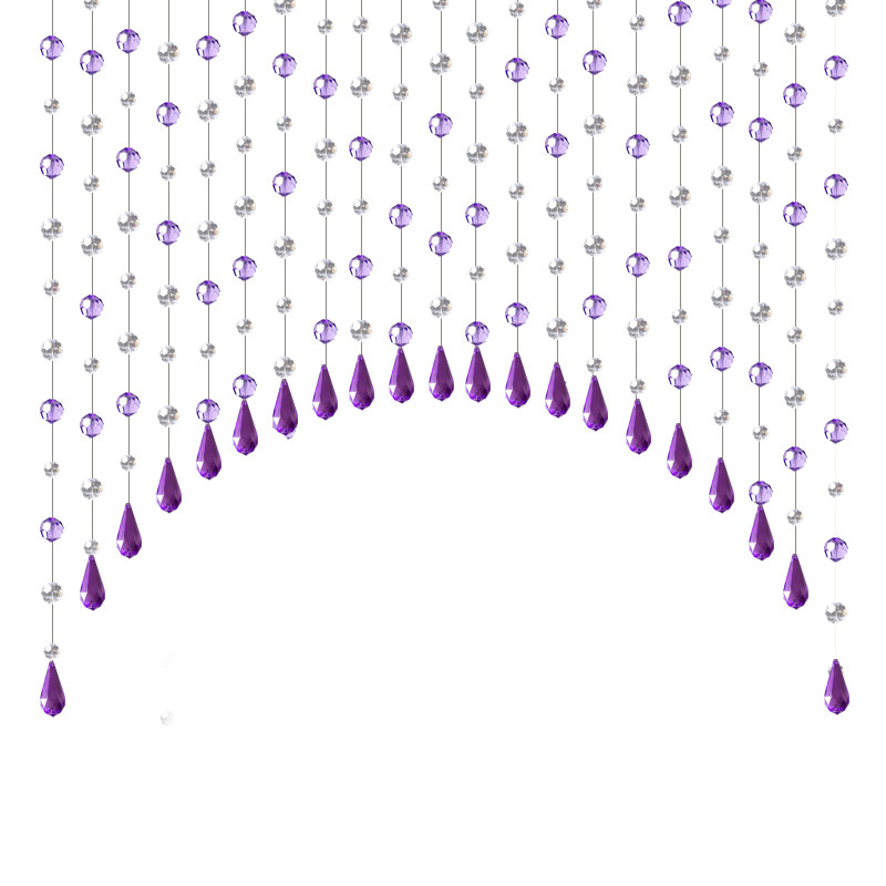 珠帘水晶隔断客厅门帘新款家用夏季防蝇吊链珍珠卷散珠子一帘幽梦