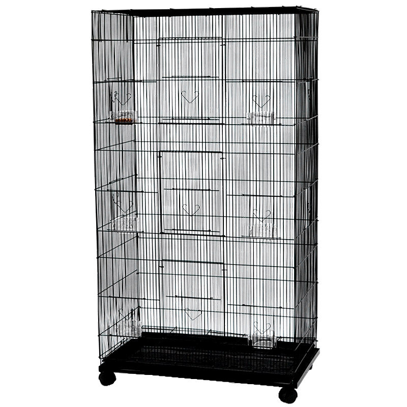 粤迪铁艺鸟笼鹦鹉鸟笼鹦鹉笼大号虎皮鹦鹉八鹩哥繁殖笼鸟笼子424