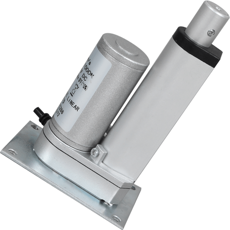 电动推杆伸缩杆平座平底座工业级微型12v24v往复器大推力小型电机