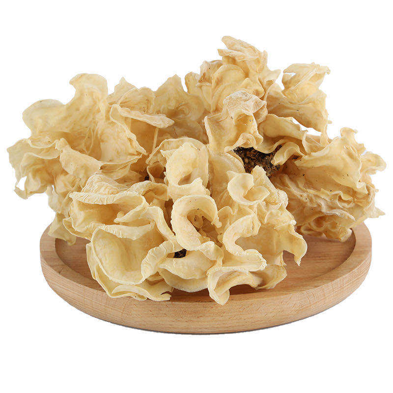 伏牛山白玉木耳天然羊耳菌口感爽滑脆特色菜食全食美一斤包邮