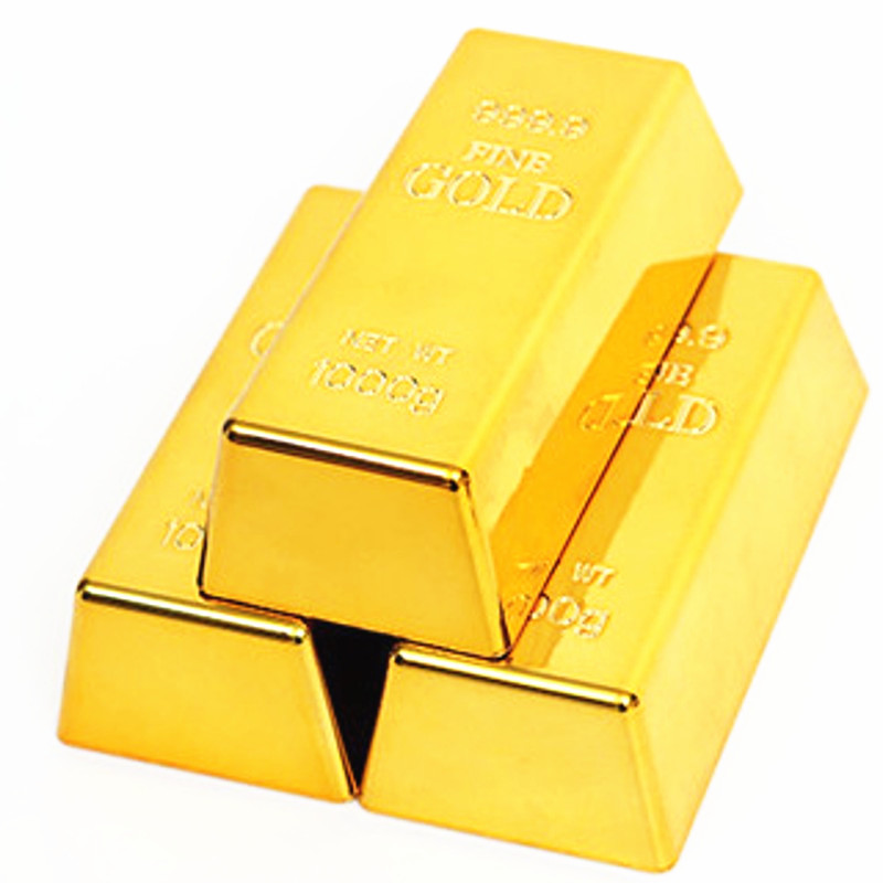 仿真大金条模型装饰金块摆件土豪金创意摄影道具拍照古装搞笑金砖