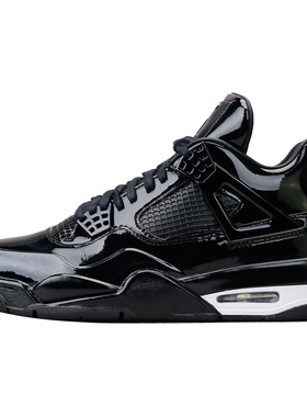 北卡大学 air jordan 4 retro 11lab4 乔4 aj4 黑漆皮 719864-010