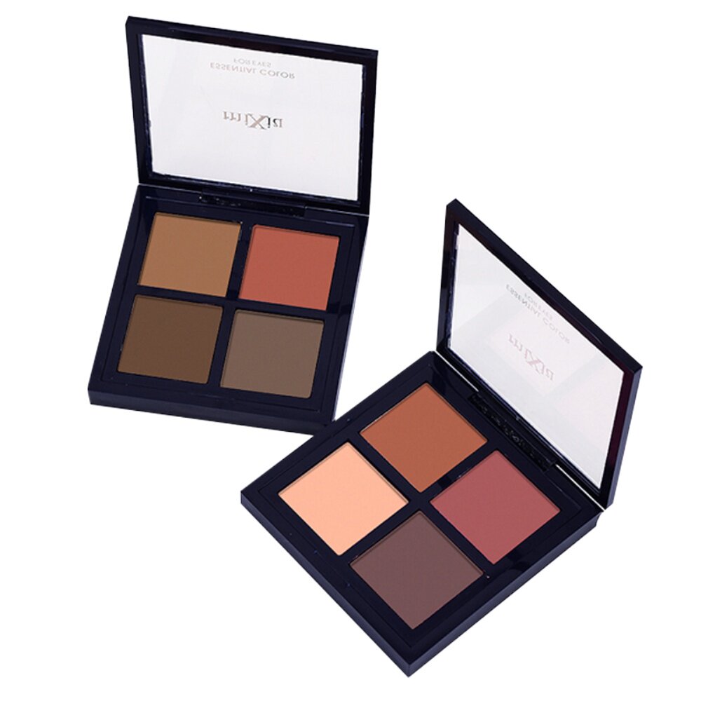 米修大地色眼影盘哑光四色ins超火奶茶平价学生新手小盘便携正品