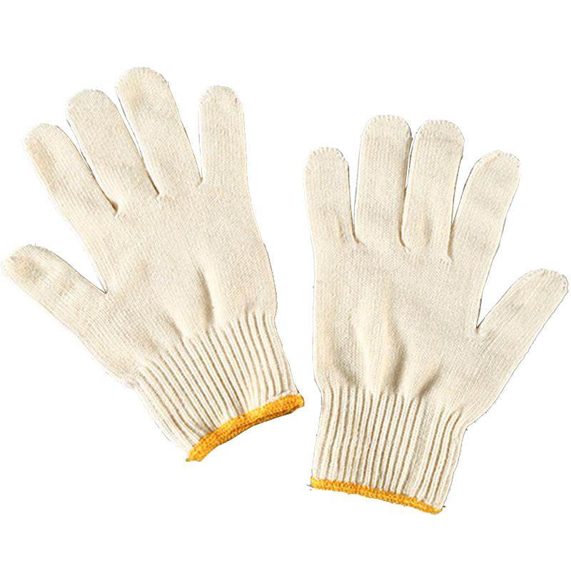佳护 棉纱手套劳保男加厚工作线手套工地干活拔河劳工手套透气 - 佳护