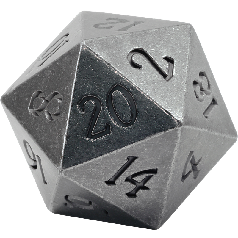多款大号小号d20二十面金属骰子色子健身球龙与地下城跑团桌游