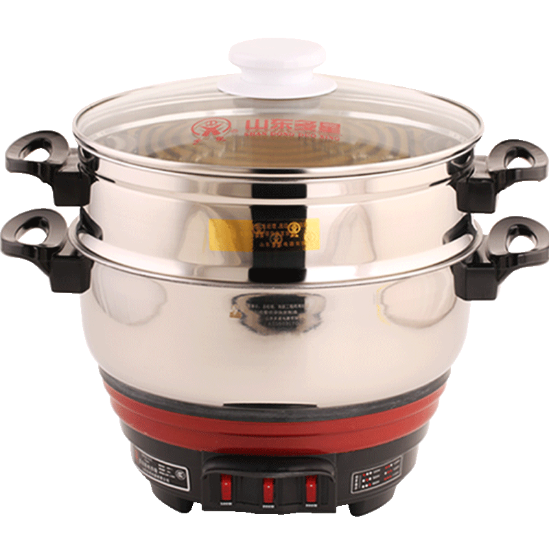 多星锅品牌正品山东淄博多星电热锅旗舰原厂多星家用电蒸锅电炒锅