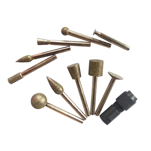 角磨机手电钻鹅卵石石头花盆鱼缸加工刻字打磨工具雕刻细节整修刀