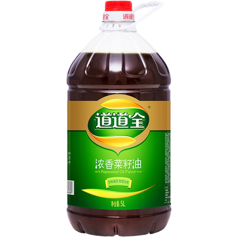 道道全浓香菜籽油5l物理压榨非转基因食用油 滴滴浓香烹饪家用