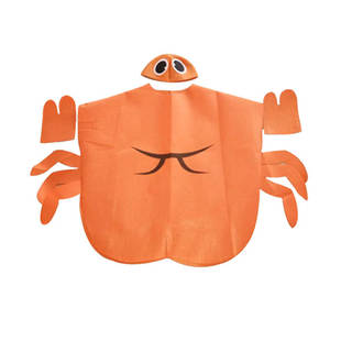 儿童手工环保自制走秀创意diy海洋衣服动物乌龟螃蟹青蛙演出服装