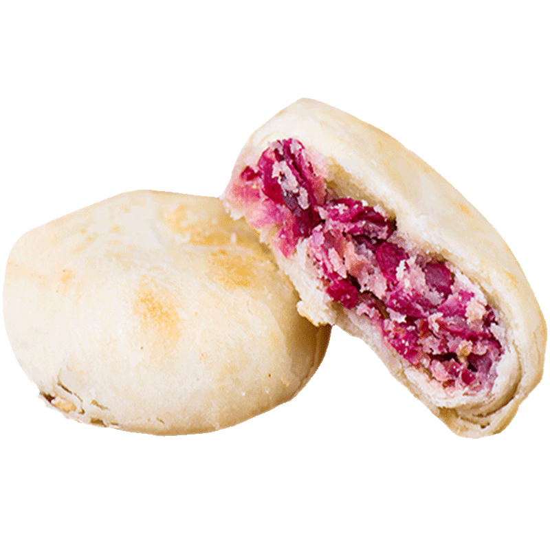 潘祥记玫瑰鲜花饼袋装云南特产紫薯茉莉手工花饼糕点零食多种口味