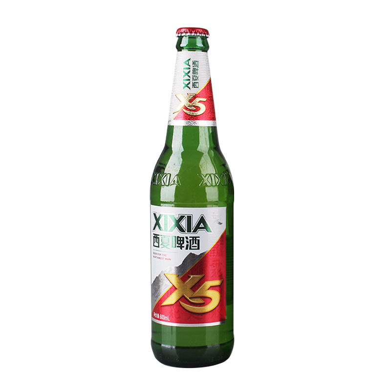 宁夏西夏啤酒夺命x5玻璃瓶装600ml*12瓶精酿啤酒夺命啤酒小麦酿造