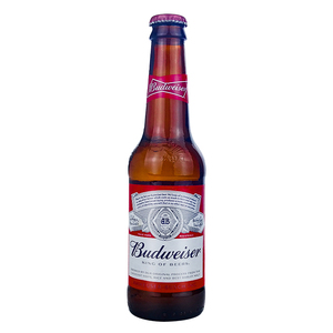 原装英国进口 budweiser红百威旋盖拧盖小瓶啤酒 300ml*24瓶