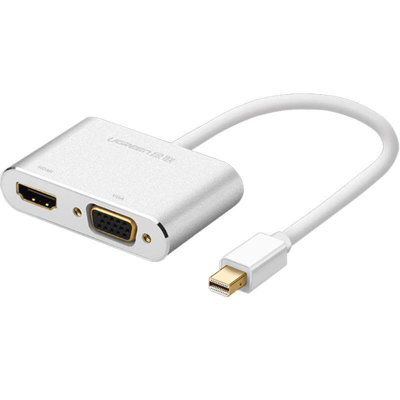 绿联mini dp转hdmi/vga苹果电脑转换器投影仪接口适用macbook pro/air