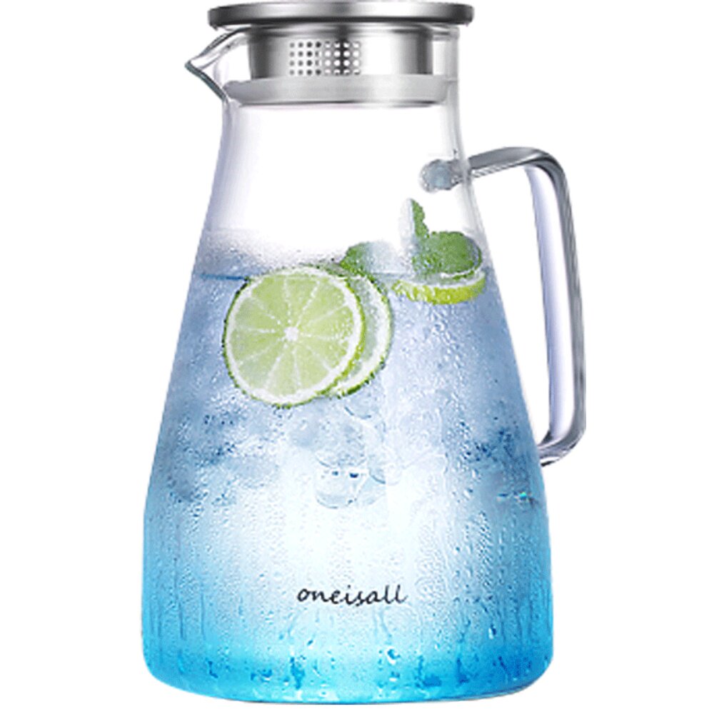 家用冷水壶玻璃凉水壶耐高温扎壶冰水瓶大容量凉茶壶装凉白开水杯