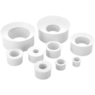 加厚pvc偏心异径大小头排水管直接pvc下水配件变径接头50 75 110