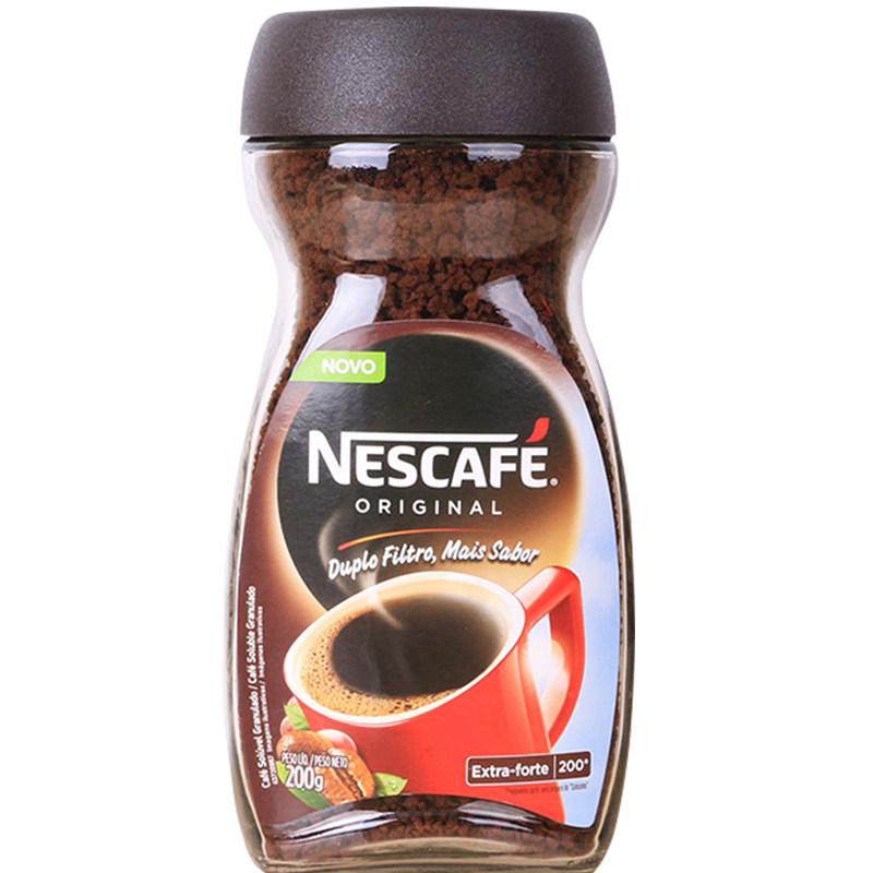 正品授权店巴西进口雀巢无糖添加醇品速溶纯黑咖啡粉200g瓶装包邮