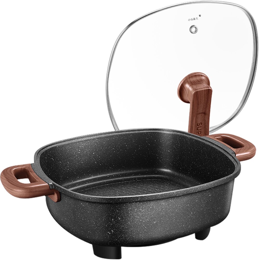 苏泊尔鸳鸯电火火锅锅家用多功能电热锅煮锅宿舍炒菜锅烧烤一体锅