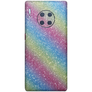 适用mate30闪钻改色彩膜磨砂全包后膜华为mate30pro手机贴纸背膜