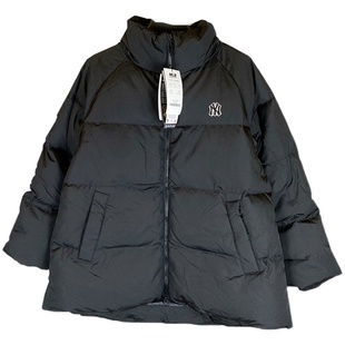 韩国专柜正品mlb羽绒服女冬季新款黑色ny洋基队保暖百加厚短款 券