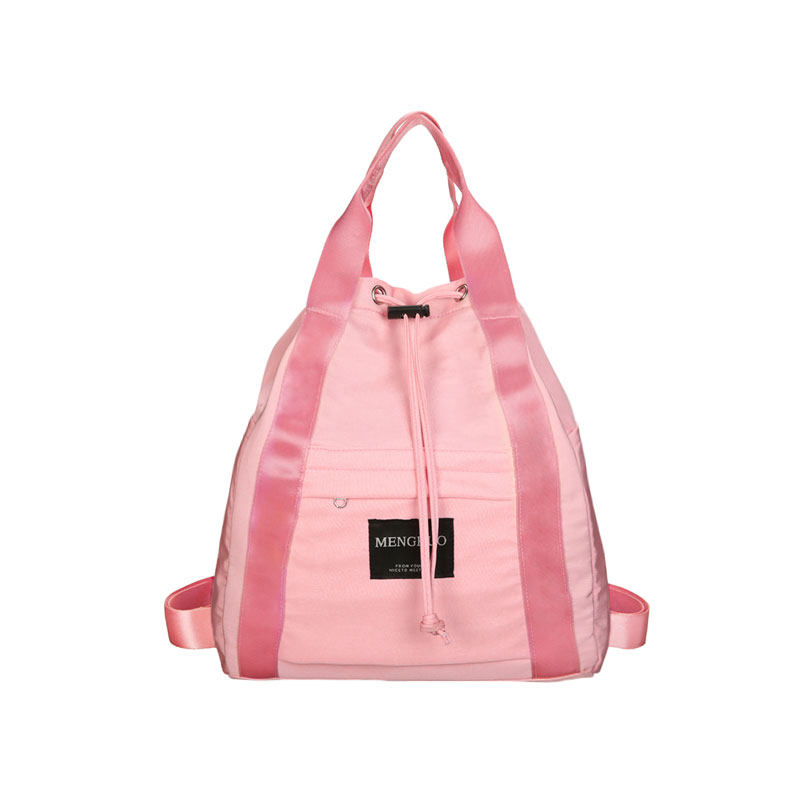 拉面丸子店铺bf风书包女文艺学生双肩包森系简约日系束口袋ins潮