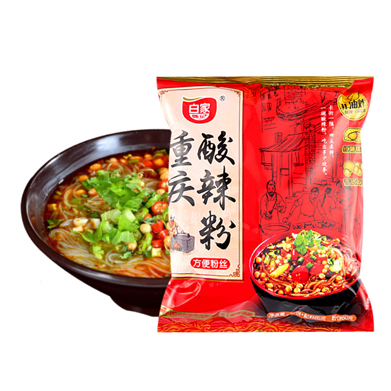 正期食品白家陈记重庆酸辣粉85g袋装即食方便粉丝