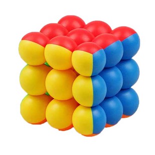 永骏圆珠三阶魔方彩色圆球魔方个性创意三阶魔方儿童早教益智玩具 券