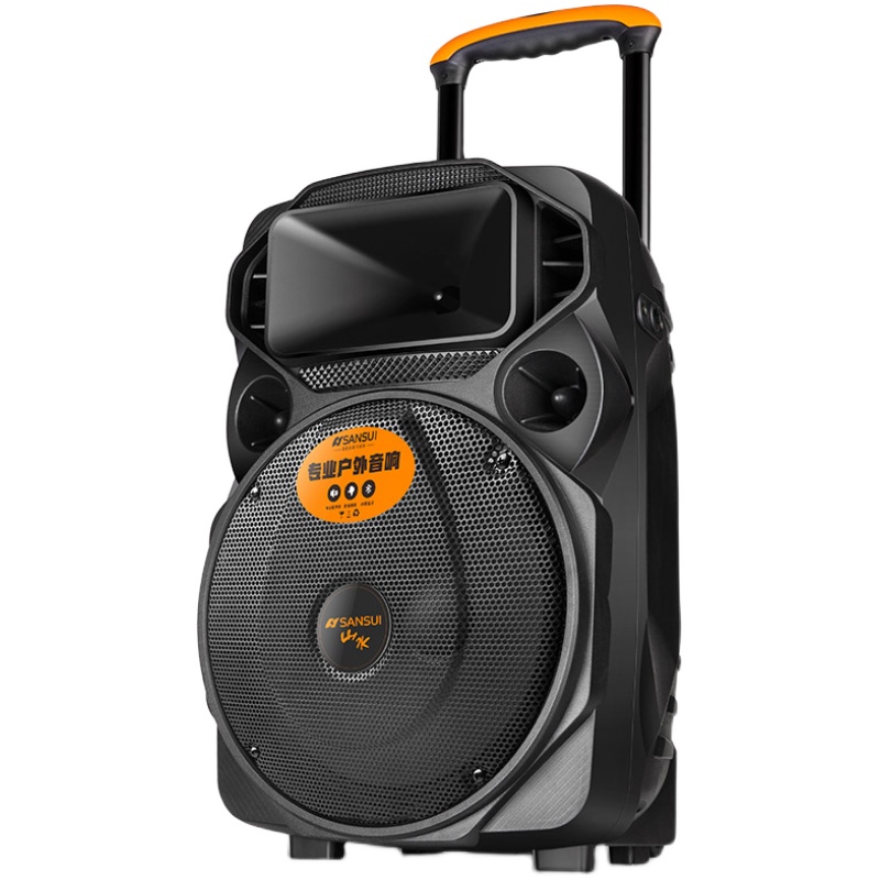 sansui/山水a12-66广场舞音响 户外音箱k歌演出移动拉杆音响跳舞唱歌