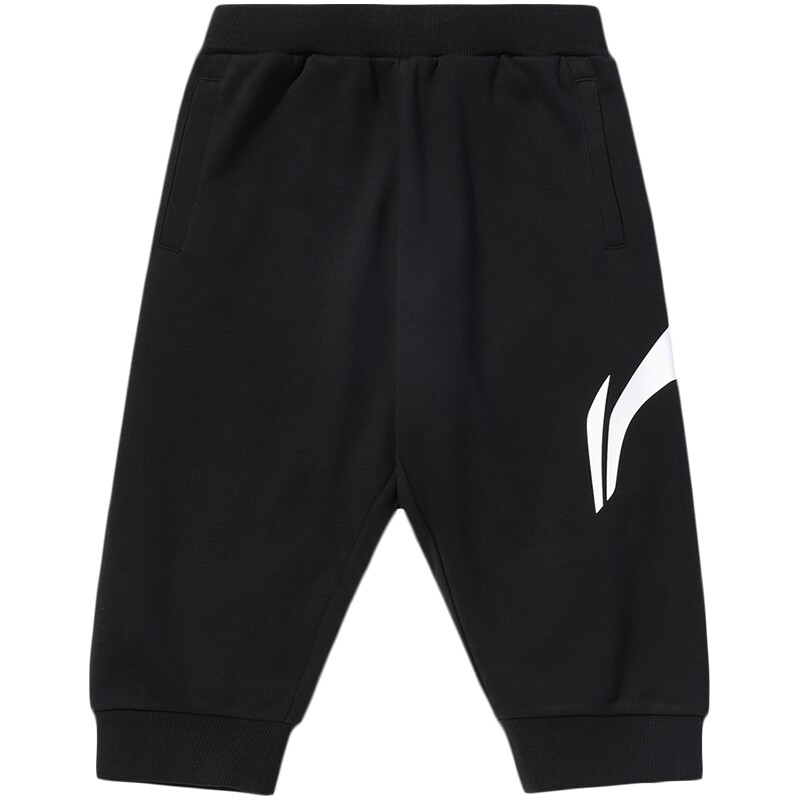 李宁童装儿童七分裤官方旗舰男大童男小童夏季凉爽运动裤休闲短裤