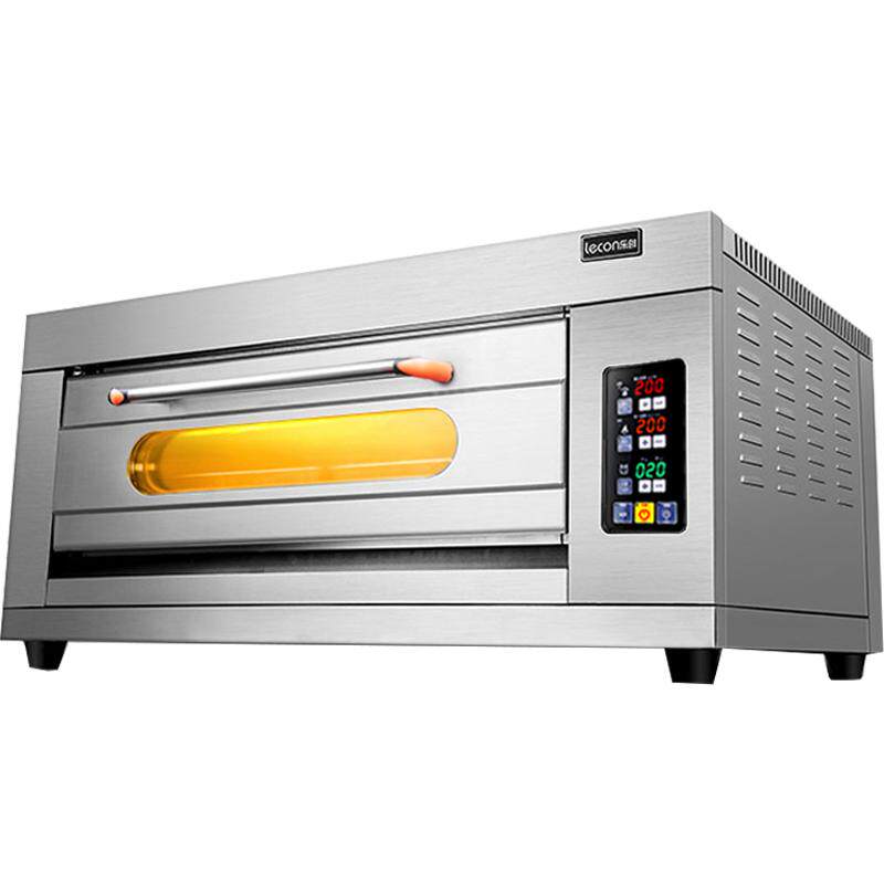 lecon/乐创 商用电烤箱一层二盘烤炉蛋糕面包披萨蛋挞单层电烘炉