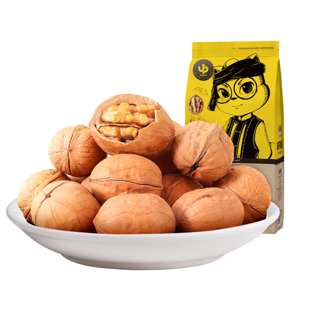 三只松鼠纸皮核桃210g零食坚果特产薄皮休闲儿童食品小吃网红 - 天猫
