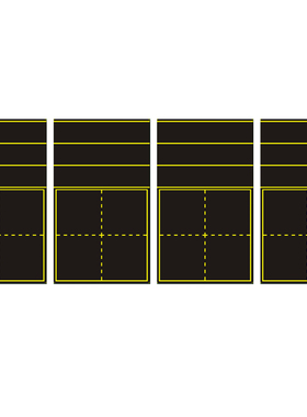 磁性黑板贴防水田字格四线三格磁贴