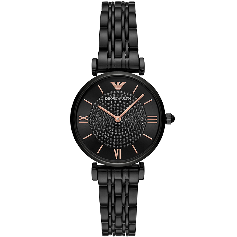 佟丽娅同款armani阿玛尼官方正品满天星手表女黑色星空表ar11245