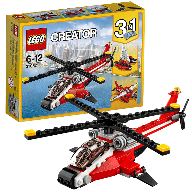 lego乐高创意系列31057直升机突击儿童男孩益智拼装积木玩具
