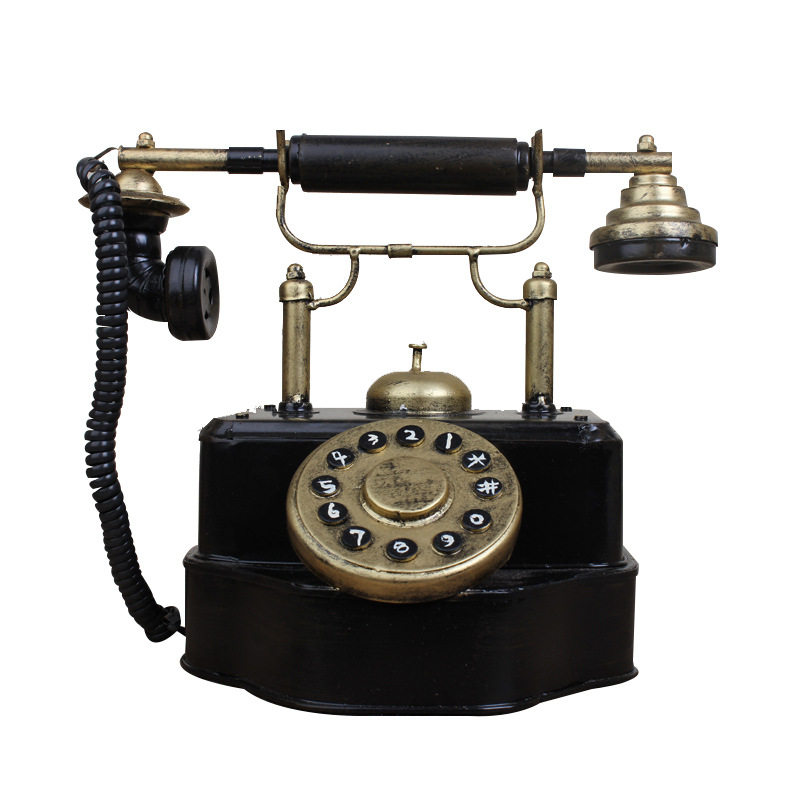 上海民国老式转盘电话机摆件相机复古怀旧仿真古董小物件拍摄道具