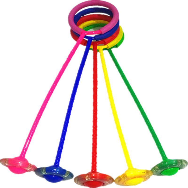 跳跳球闪光跳蹦蹦球儿童成人旋转跳环圈健身减肥球小孩单腿甩脚球