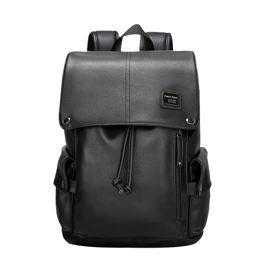 ck双肩包男商务休闲简约大容量背包时尚潮流书包电脑包真皮旅行包