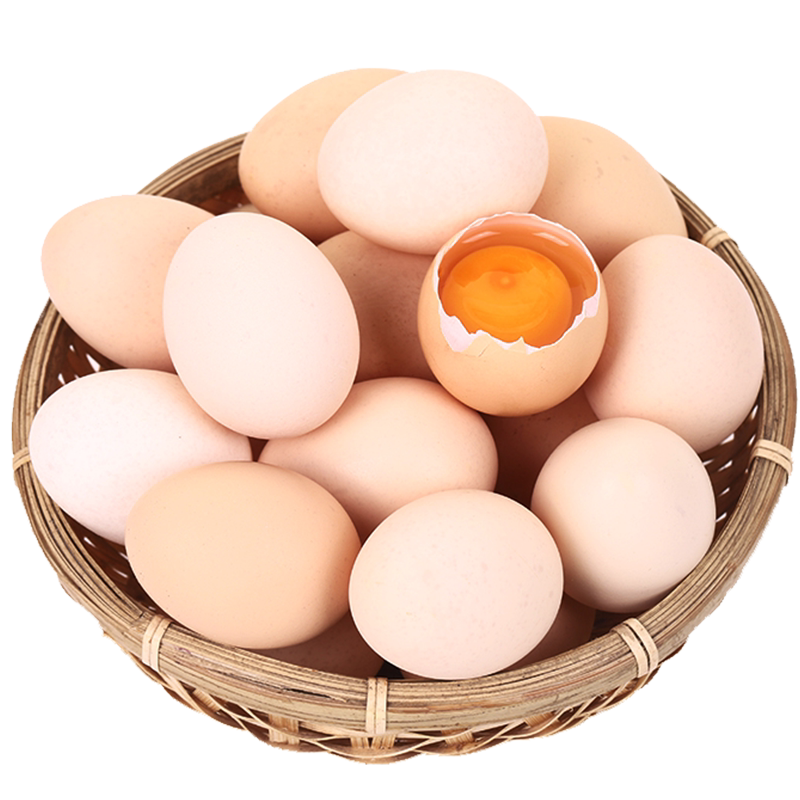 百食轩 正宗农家土鸡蛋天然草鸡蛋柴鸡蛋笨鸡蛋农村新鲜鸡蛋40枚