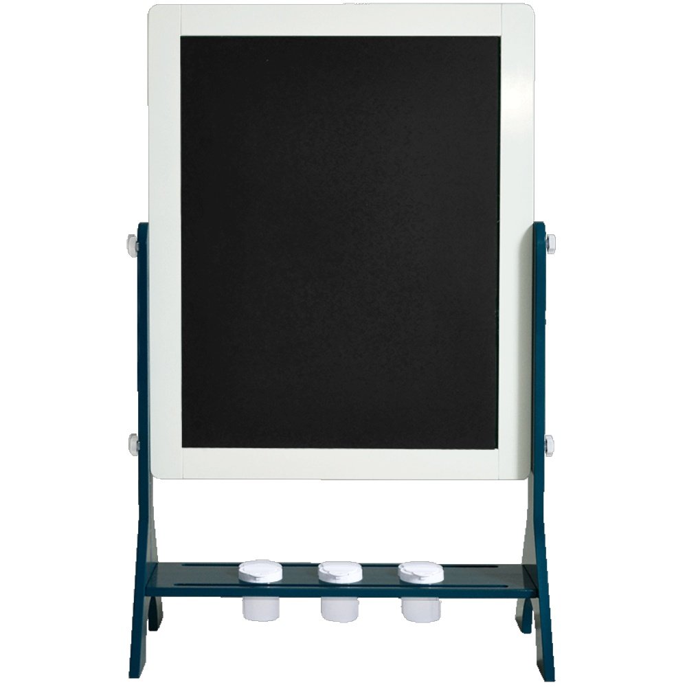 七巧板儿童双面写字涂鸦画画板小黑板支架式宝宝家用木制磁性画架