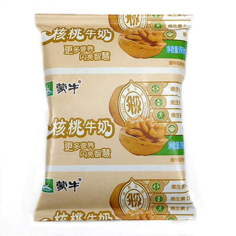 蒙牛核桃牛奶整箱纸袋装无菌枕包装早餐奶190ml*16袋包邮破损包赔