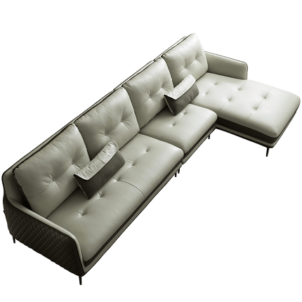 小户型沙发客厅全真皮沙发头层牛皮直排三人位沙发四人位公寓沙发