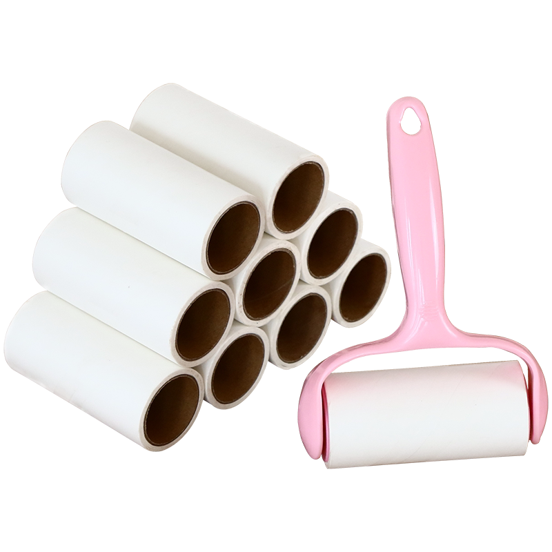 粘毛器滚筒可撕式衣服沾毛神器滚刷毡灰去黏滚毛刷卷毛粘尘纸卷纸