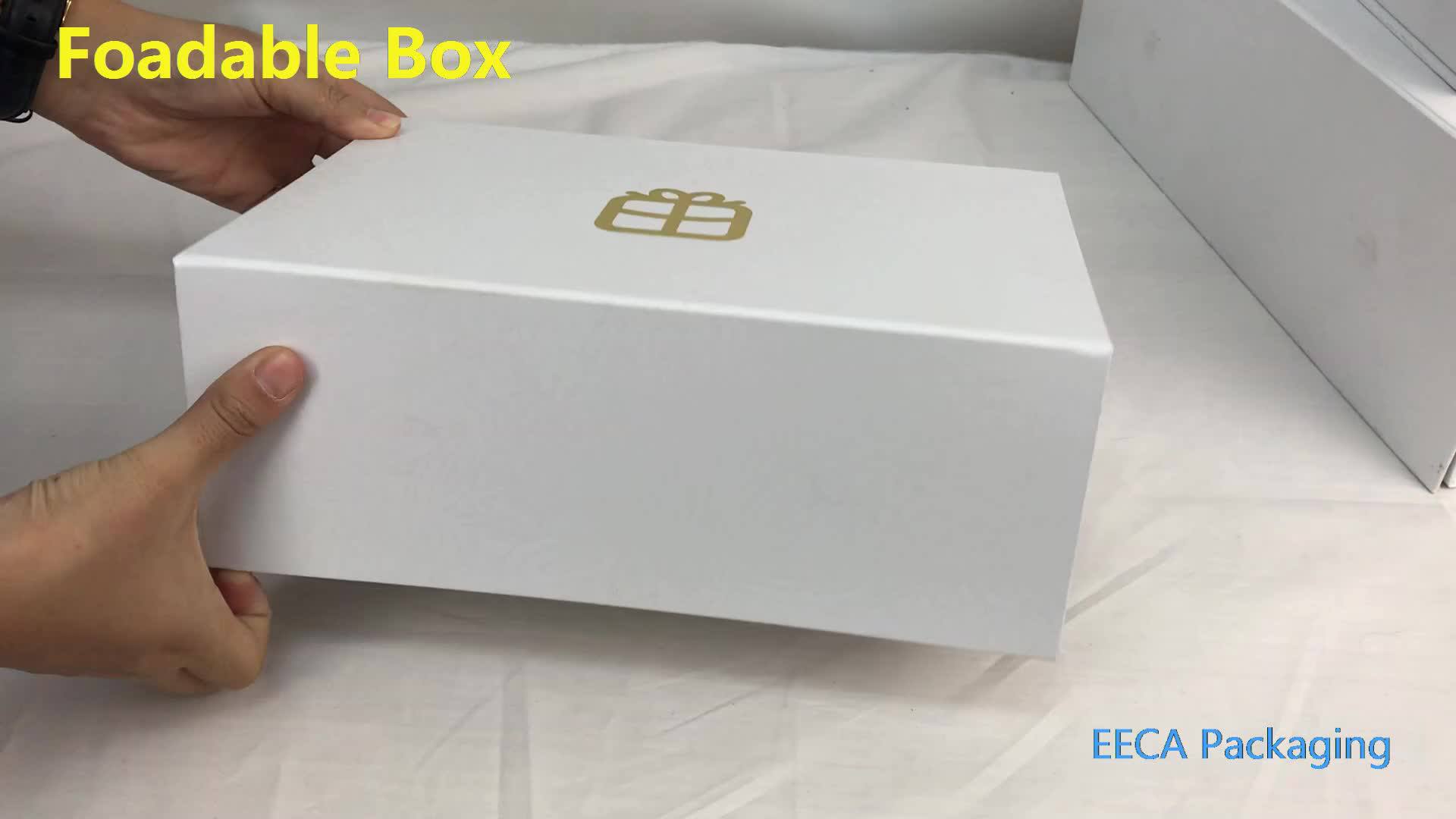 custom plastic foldable packaging gift box for baby shoes