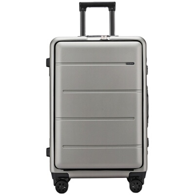 商务登机铝框18寸前置开口密码箱