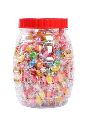 天凤彩虹糖儿童瓶装七彩糖彩色软糖